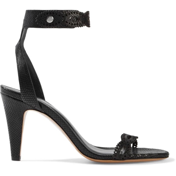 Isabel Marant Laser-Cut Ankle Strap Sandals - Picture 3 of 8